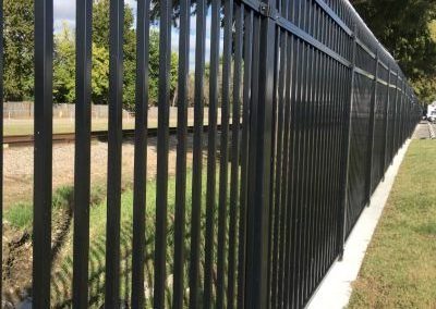 7ft x 10ft decorative black outdoor metal  wrought iron fence panels