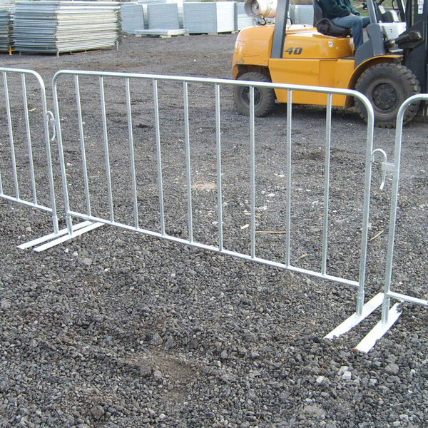 Galvanized steel security 2.2mx1.1m crowd control barrier panel