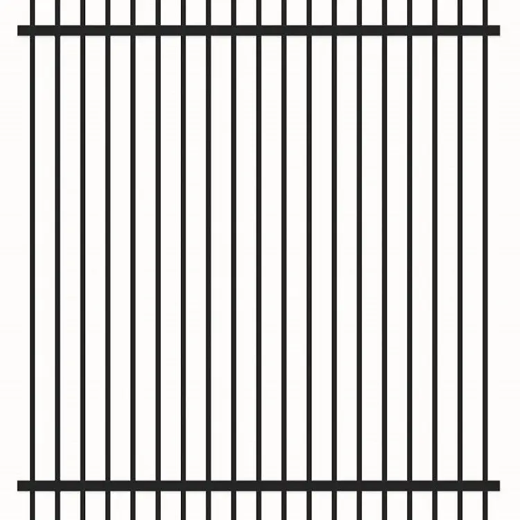 High tension 4 ft  6 ft  or 8 ft powder coated galvanized picket wrought iron fence panels