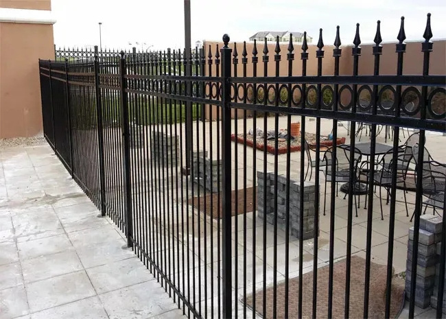 Villa Outdoor Decorative Modern Security wrought iron fencing wholesale