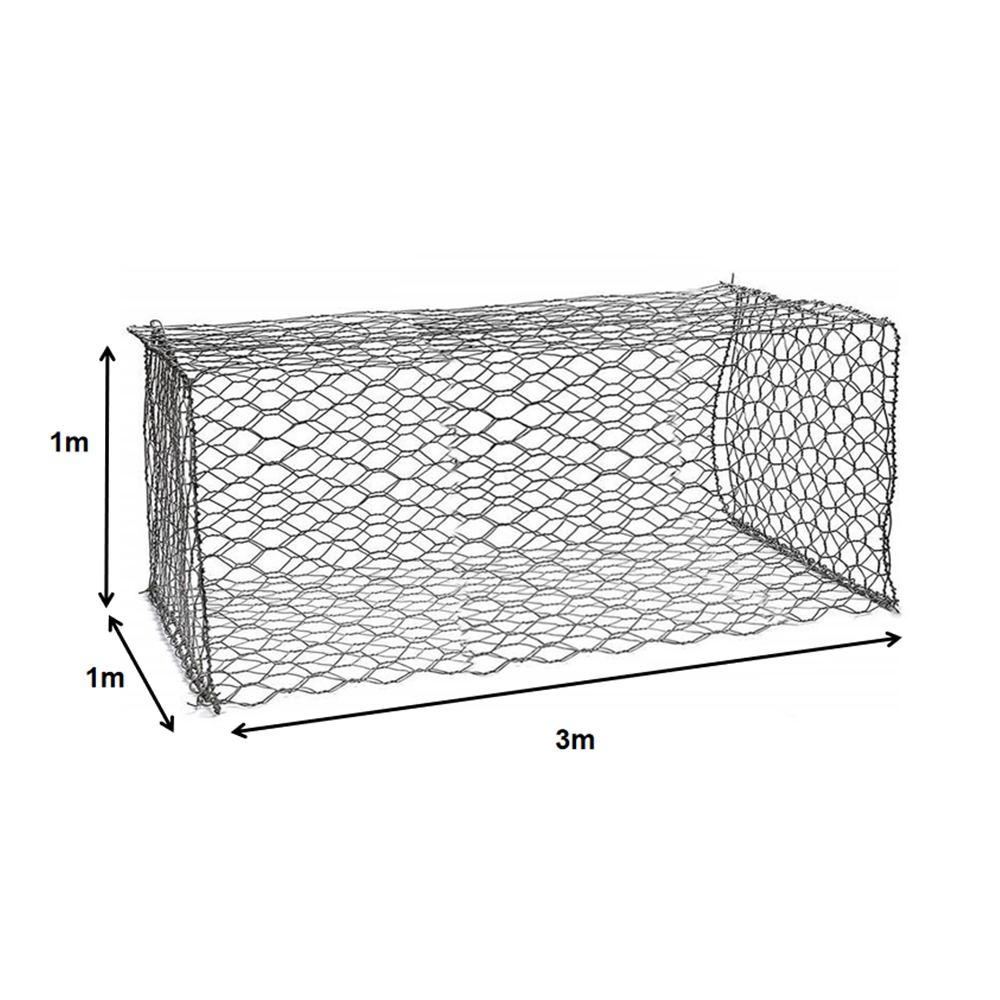 5x1x1m 3x1x1m hot galvanized heavy gabion wire mesh for retaining wall gabion