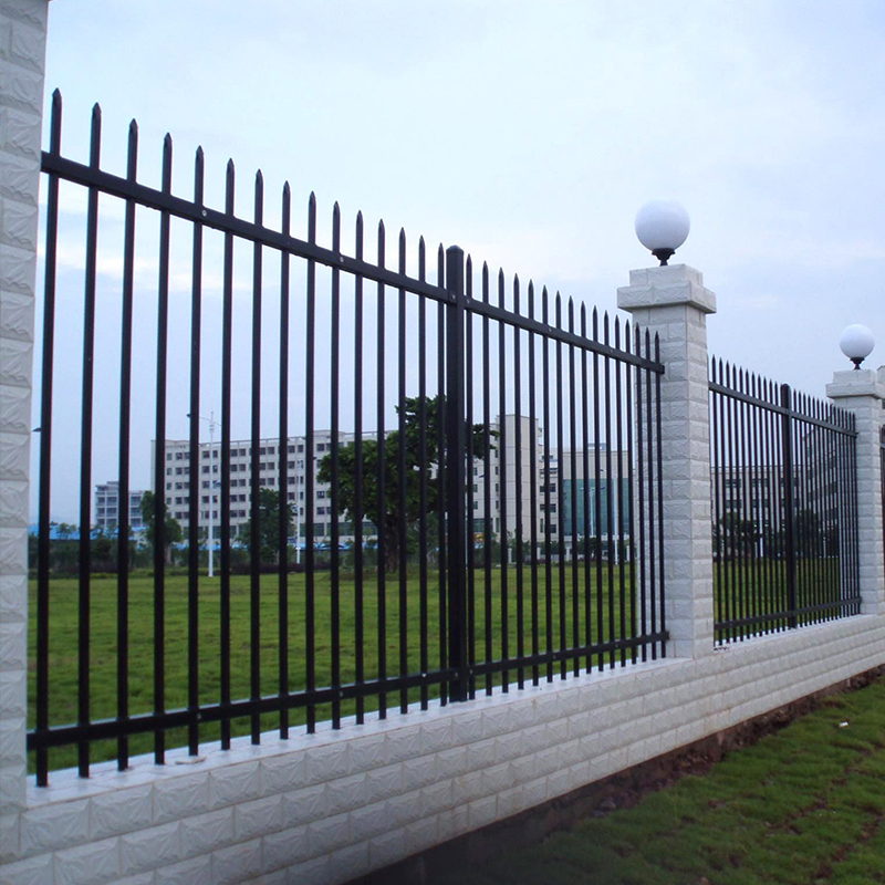 4 ft. x 6 ft. welded wire wood frame fence panel 6ft X 8ft easily assembled steel picket wrought iron fence