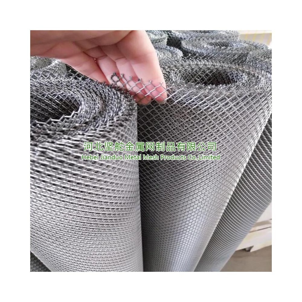 4mmx8mm diamond galvanized steel flat iron expanded metal mesh