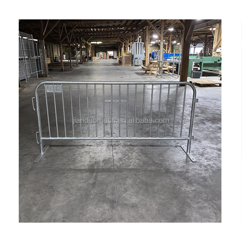 metal crowd control queue road barrier fence