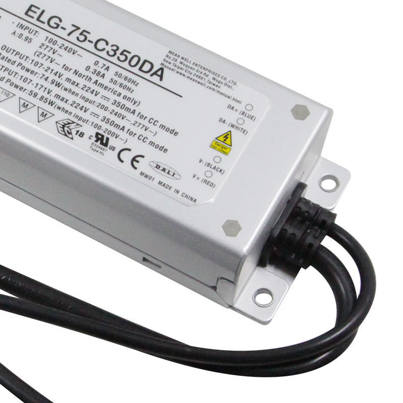 Meanwell ELG-75-C350A Switching Power Supply constant current uv led 75W 350ma Power Supply