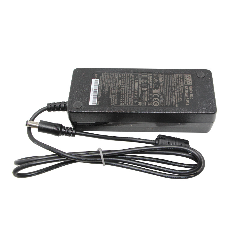 Meanwell Universal Desktop Adaptor GST60A12-P1J AC DC 12V 5A Power Adapter