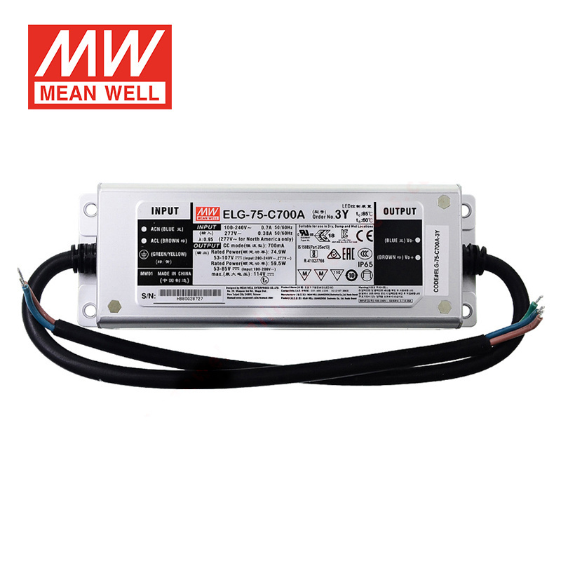 Meanwell ELG-75-C350A Switching Power Supply constant current uv led 75W 350ma Power Supply