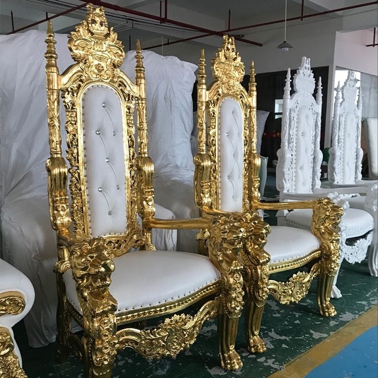 Cheap price Wedding Decoration luxury Lion King Throne Chair For Sale