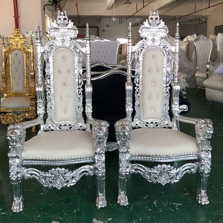 Cheap price Wedding Decoration luxury Lion King Throne Chair For Sale