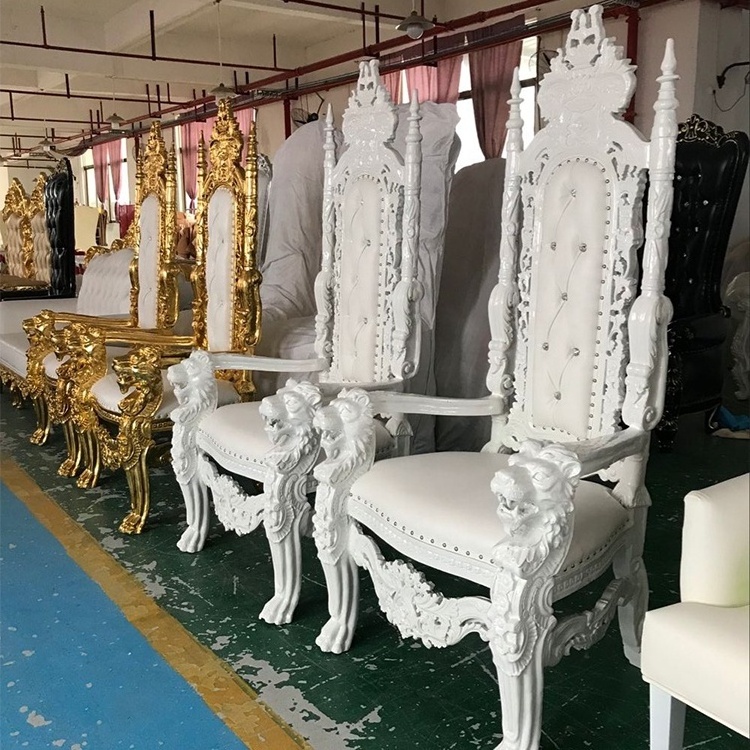 Cheap price Wedding Decoration luxury Lion King Throne Chair For Sale