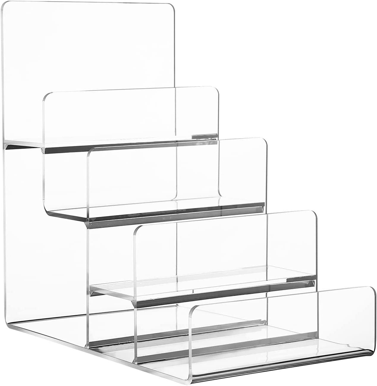 Clear Acrylic Wallet Display Stand 3 Tiers Acrylic Purse Stand Holder Perspex Purse Display Holder Rack