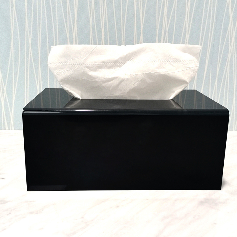 Custom Ins  Facial Cube Tissue Box Cover Square Tissue Box Holder Case Dispenser for Bathroom Vanity Counter top