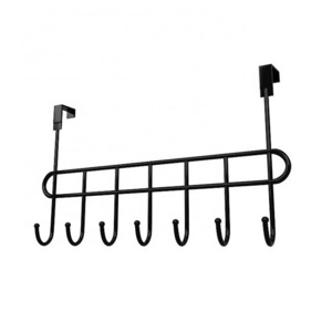 Over The Door 7 Hook Hanger - Hangs Shirts, Coat Hook, Robes, Perfect Hat Rack