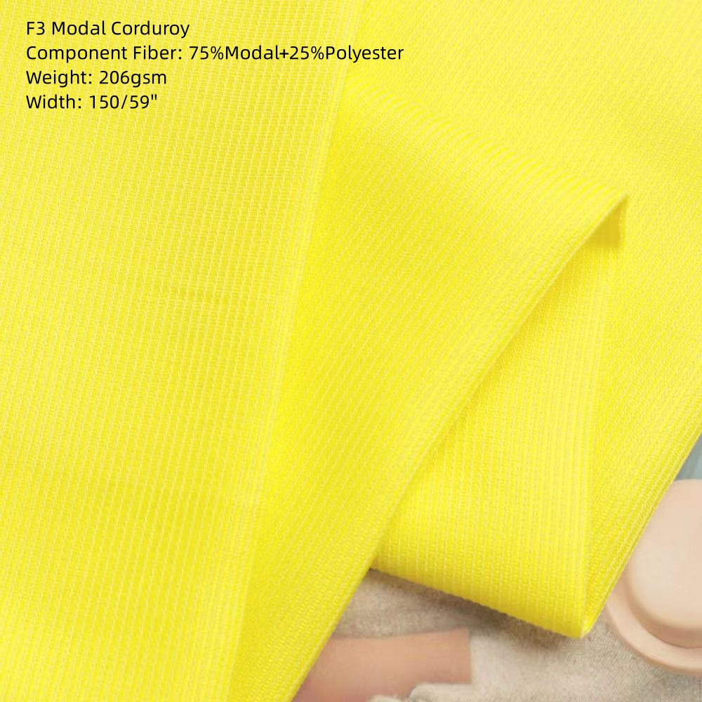 F3 Modal Corduroy Woven Fashion Fabric