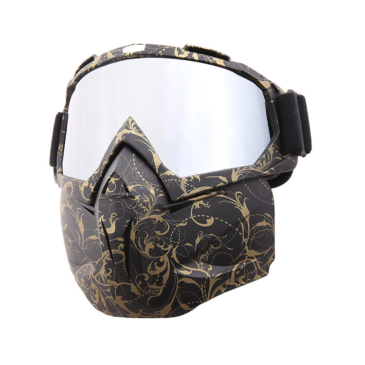 Guangzhou Manufacturer Custom Dirt Bike Motocross Riding Motorcycle Goggles With Mask