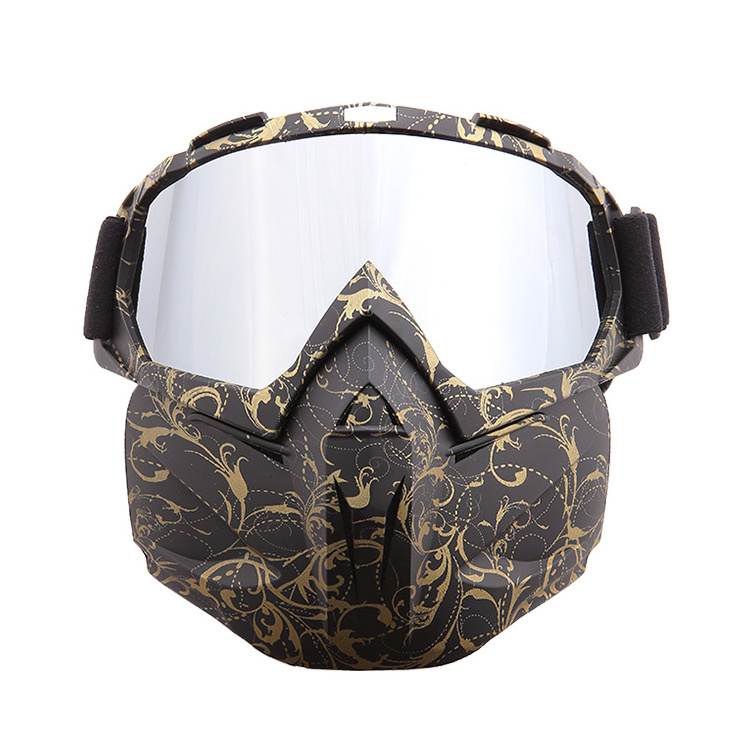 Guangzhou Manufacturer Custom Dirt Bike Motocross Riding Motorcycle Goggles With Mask