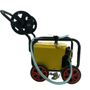 2023 New Product Yellow 220V Motor High Pressure Pipe Drain Cleaning Machine With Wheels