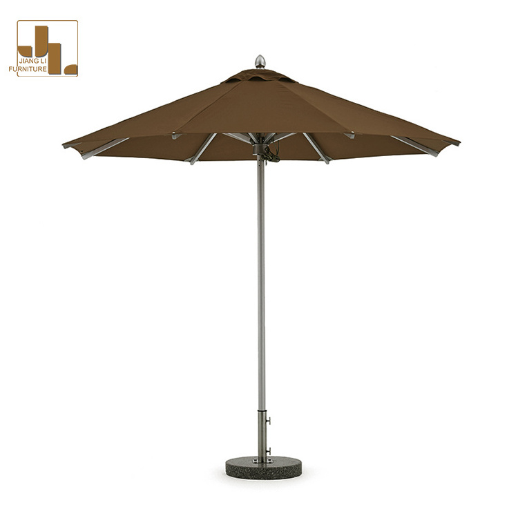 High Quality Aluminum Outdoor Garden Villa Beach Sunshade Hotel Villa 3 meter Square Balcony Patio Terrace Cafe Bistro Umbrella