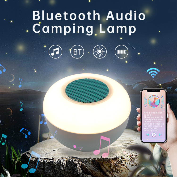 Outdoor Illumination Music Decorate Light Portable Led Camping Lights Rechargeable Tent Light For Outdoor Camping