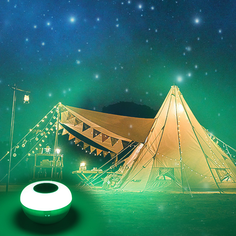 Outdoor Illumination Music Decorate Light Portable Led Camping Lights Rechargeable Tent Light For Outdoor Camping