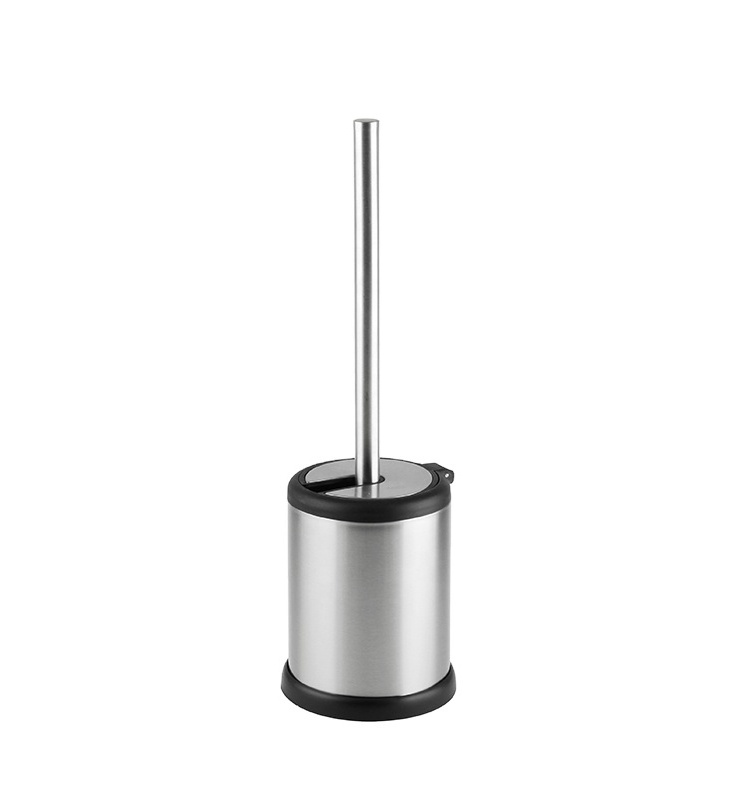 Economic Stainless Steel Toilet Brush with Easy Automatic Open Holder Toilet Brush Holder