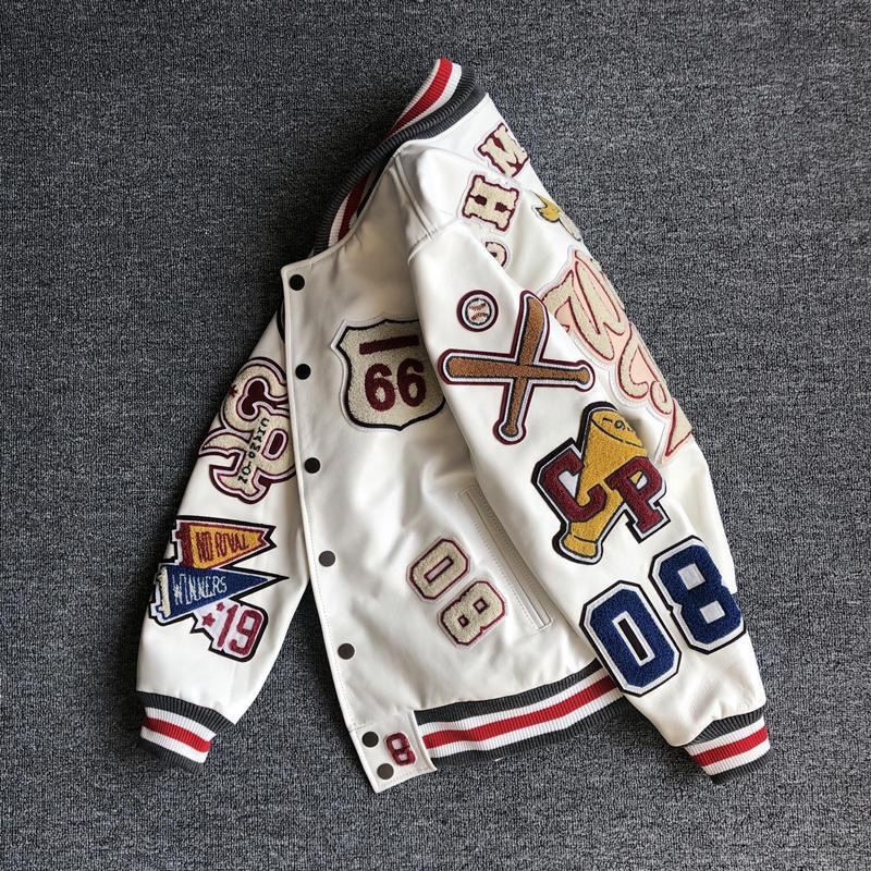 Customised Fashion Crop Top Baseball Coat Loose Casual Letterman Mens Patch Polyester Cropped Varsity Jacket