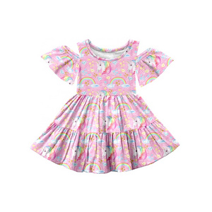 toddler dress for little girl fancy high quality frock Strapless style dresses