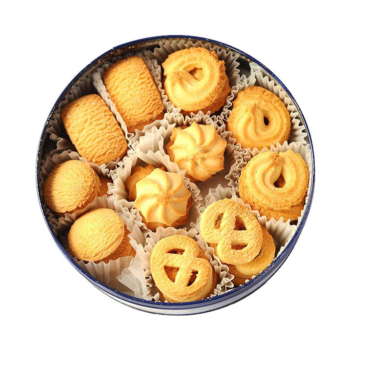 Wholesale 150g Tin Packing Sweet Danish Butter Biscuits Cookies