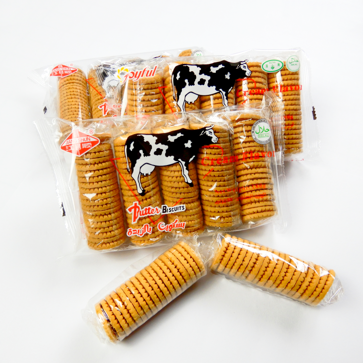 180g Halal Asian Snacks Wholesale Sugar Butter Cookies Biscuits and Cookies Baked Goods