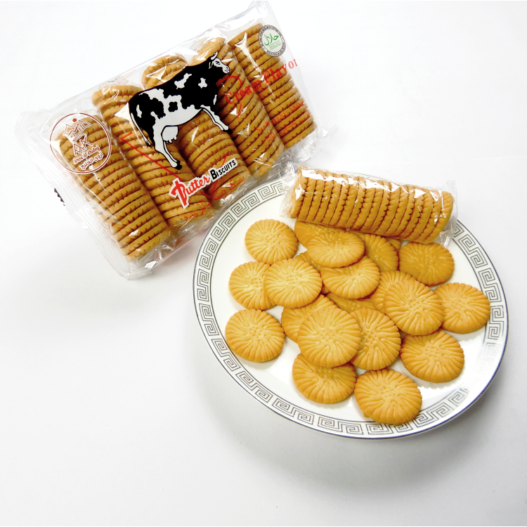 180g Halal Asian Snacks Wholesale Sugar Butter Cookies Biscuits and Cookies Baked Goods