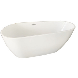 oval freestanding acrylic hot bathtub in 1500mm length