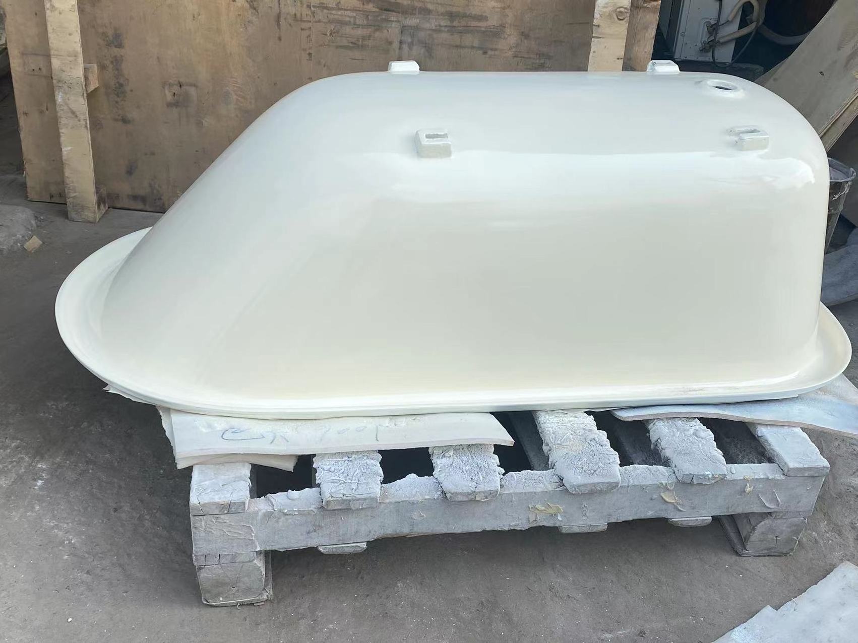 cream white antique bathtub with clawfoot for kids