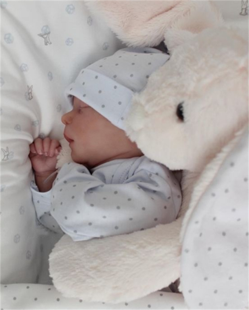 NPK 18 inch/46 cm Newborn Reborn Baby Doll Kids Toys Handmade Bebe Sleeping Reborn Silicone Doll