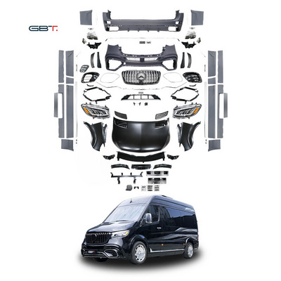 Mercedes Sprinter Van Body Kit W906 For Mercedes Benz Sprinter Front  Bumper Grille W906 Upgrade To W907 Bodykit