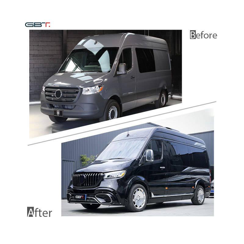 Mercedes Sprinter Van Body Kit W906 For Mercedes Benz Sprinter Front  Bumper Grille W906 Upgrade To W907 Bodykit