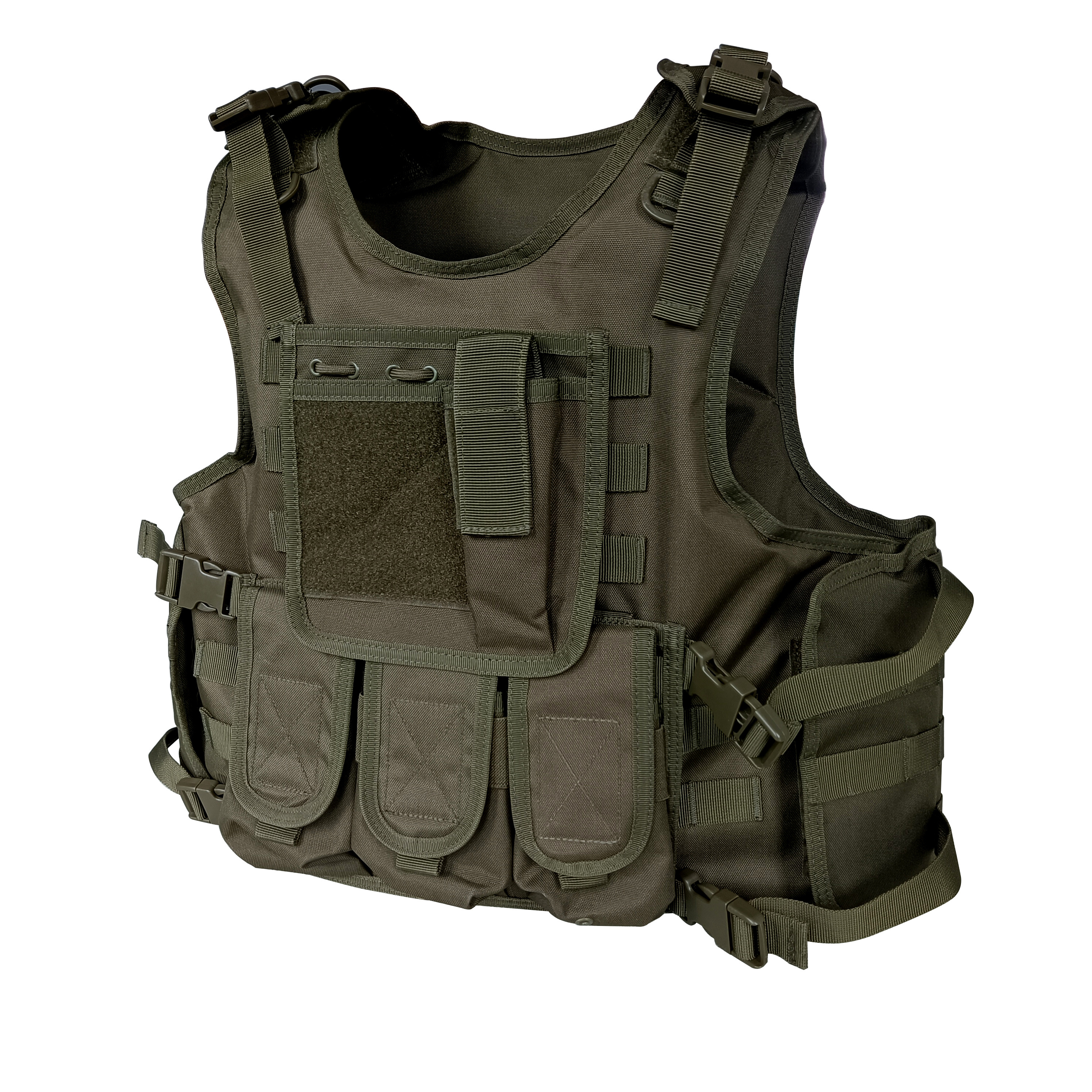 Green Black Plate Carrier Ballistic armor Combat Jacket Tactical Uniform Vest with Molle Fabric