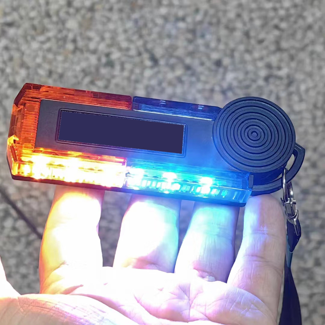 Traffic LED Shoulder warning light Portable Emergency Rechargeable multi-functional shoulder light with Whistle