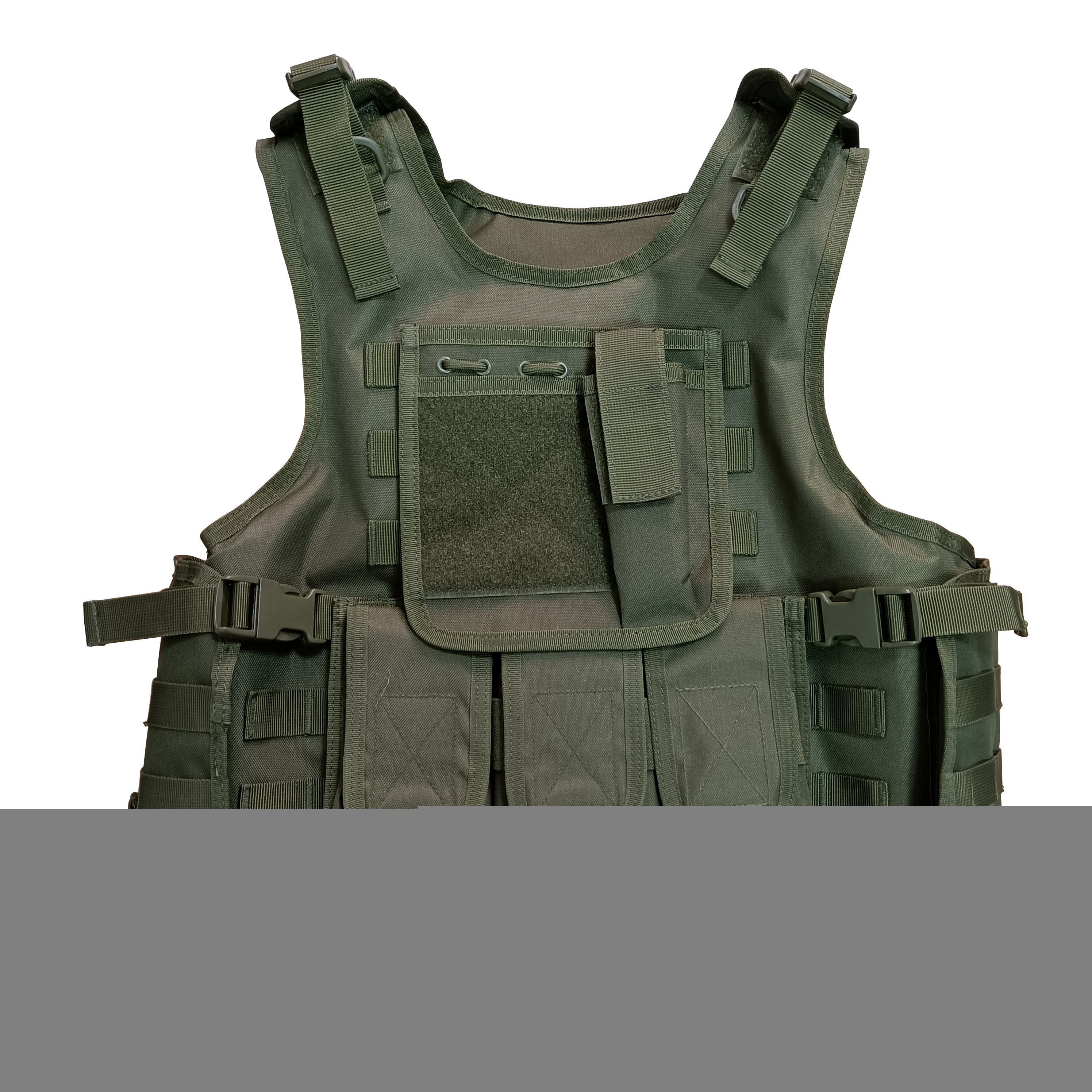 Green Black Plate Carrier Ballistic armor Combat Jacket Tactical Uniform Vest with Molle Fabric