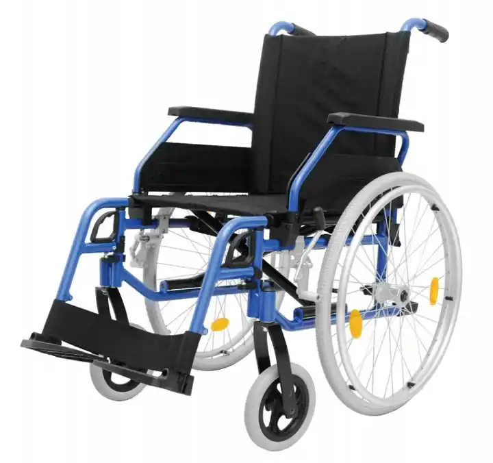 W807 European style lightweight Aluminum wheelchair foldable mobility manual wheel chairs with quick release tire