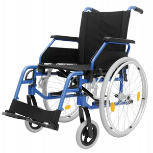 W807 European style lightweight Aluminum wheelchair foldable mobility manual wheel chairs with quick release tire