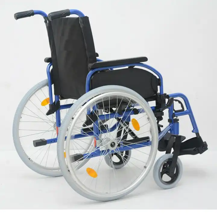 W807 European style lightweight Aluminum wheelchair foldable mobility manual wheel chairs with quick release tire