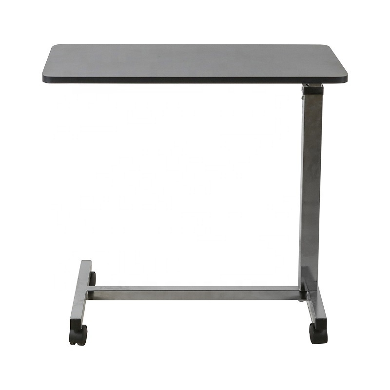 Medical Overbed Table with Wheels and Adjustable Height Over Bed Table for Home and Hospital Use