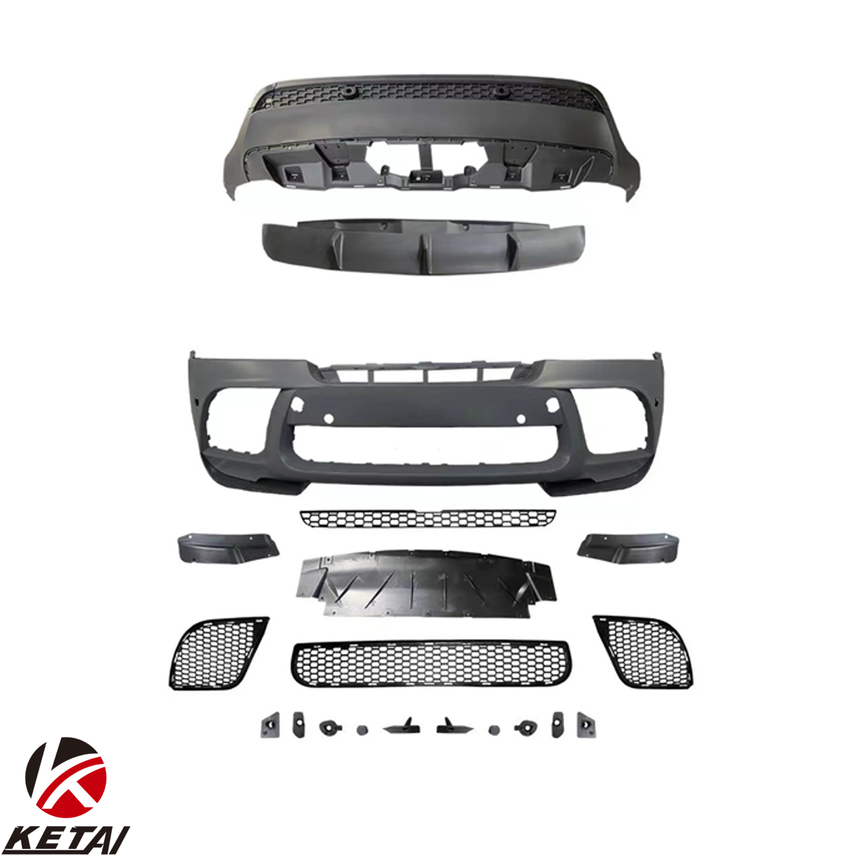 New car parts Mp style Body kit for BMW X6 E71 upgrade MP front bumper rear lip front grille spoiler body kits