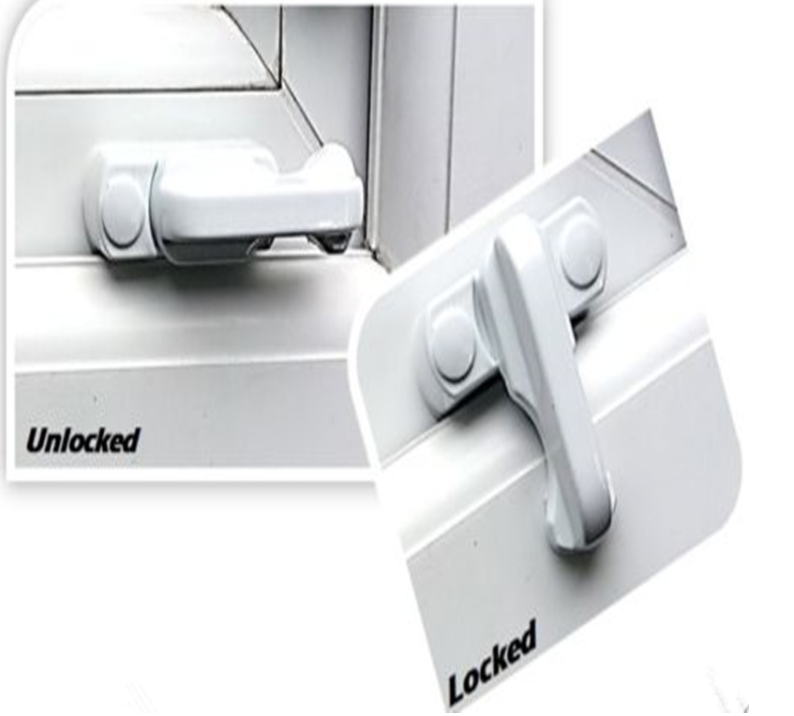 the light one T-shaped window /door handle Jammer sash lock handle latch protects child safety window locks