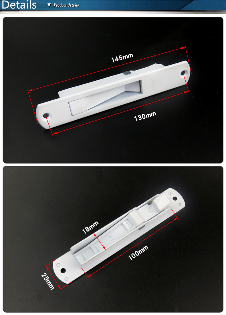 Aluminum alloy  sliding Upvc window and door Touch Lock