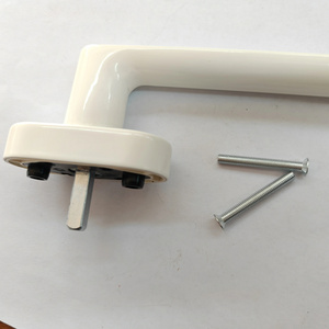 Good Quality Powder Coated Aluminium Push Door Pull Handle Aluminum Upvc Door Handle Casement Window Handle