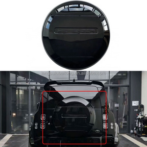 Gloss black Spare Wheel Cover Rear Tire Cover for Land Rover Defender 2020-2023