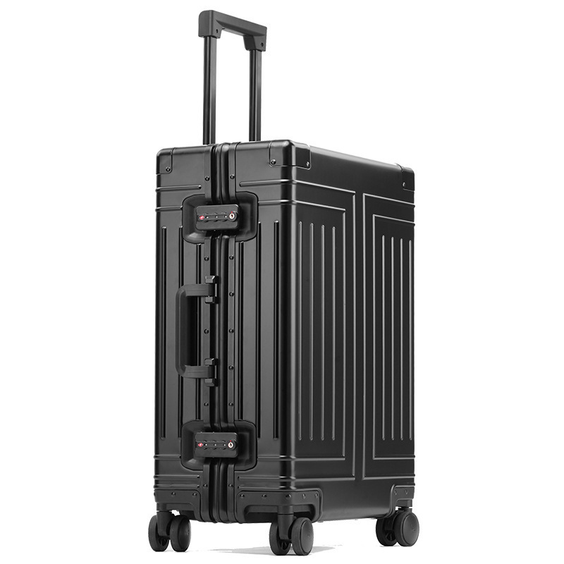 hot selling magnesium alloy luggage large capacity aluminum frame pure metal suitcases