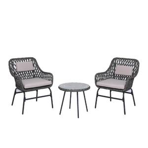 TIPTOP 3pc Rattan wicker Small Space Set Outdoor Furniture Patio Sofa Set Outdoor Furniture Setting Garden Set