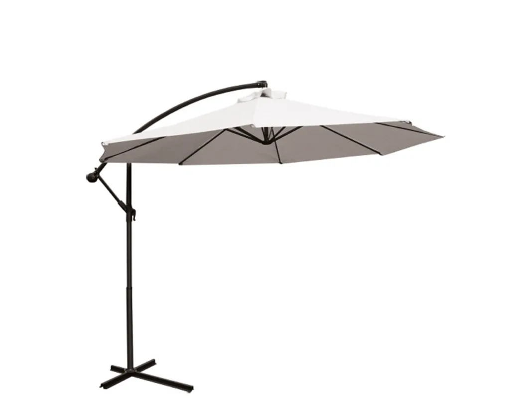 commercial outdoor cantilever custom design parasol aluminum crank side pole garden sun patio beach umbrella